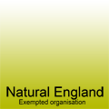 Natural England exempted organisation
